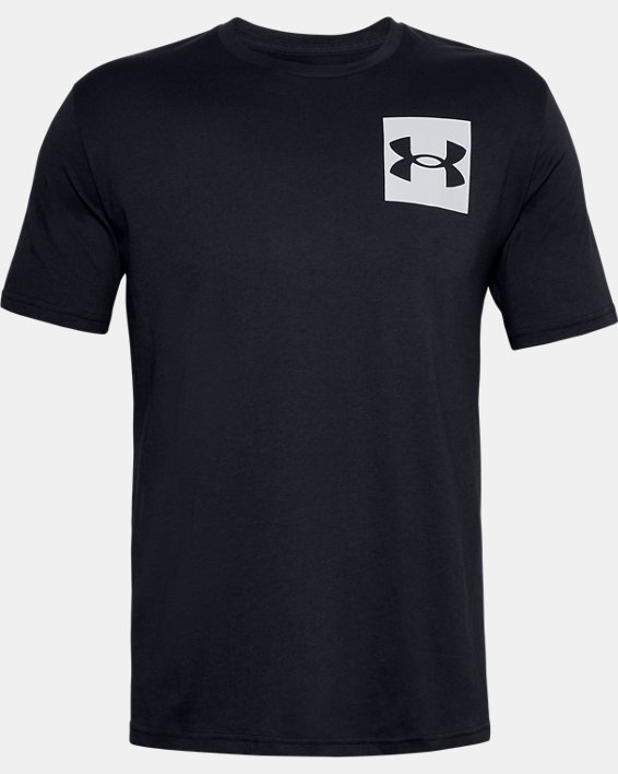 Men's UA Box Logo Short Sleeve, Black, pdpMainDesktop image number 4